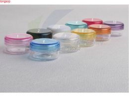 3g empty cream jar cosmetic container, plastic bottle,sample jar, packaging,display casegoods