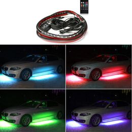 Car Underglow Light Flexible Strip LED Underbody Lights Exterior Accessories Remote /APP Control Neon RGB Decorative Atmosphere Lamp