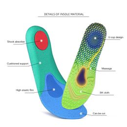 Sports Insoles For Shoes Men Women Pad Inserts Breathable Sweat-absorbent Cushion High-elastic Shock-absorbing Massage Insole