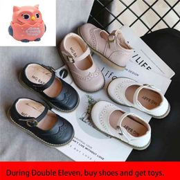 new boys casual girls single spring and autumn performance children's leather shoes 210329