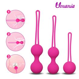 Sex Adult toys Female silicone vaginal ball sex training safety Chinese Ben 10 Kegel stretching exercise 1012