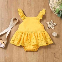 Summer Cute Romper Sleeveless Toddlers Clothes Baby Boy Girls Bodysuit For born 210528