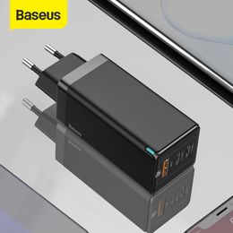 Cell Phone Chargers65W GaN Charger Quick Charge 4.0 3.0 Type C PD USB Charger with QC 4.0 3.0 Portable Fast Charger For Laptop