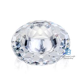 Top grade K9 Crystal Glass Tealight Candle Holder for home bar decor and table Centrepieces