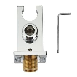 Bath Accessory Set Solid Brass Wall Mount Handheld Shower Bracket Holder With Water Supply Outlet