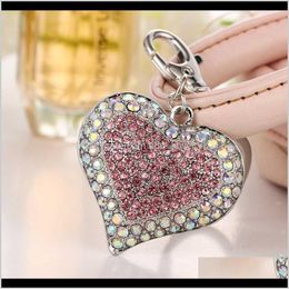 Keychains Aessories Z Fashion Heart-Shaped Portable Key Chain Wallet & Bag Buckle Birthday Gift Valentines Day Confession Drop Delivery 2021