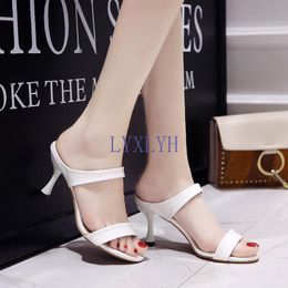 Fashion Women High Heels PU Leather Ankle Strap Sandals Open Toe Pumps Stiletto Dress Party Shoes Size 35-39 Black