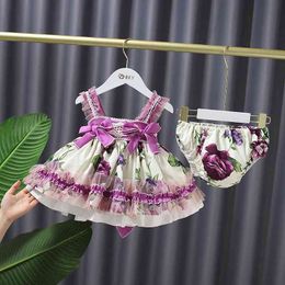 Cekcya Brands Spanish Baby Girl Floral Dress Children Lolita Dresses Infant Christening Ball Gowns Girls Spain Bow Vestidos 210615