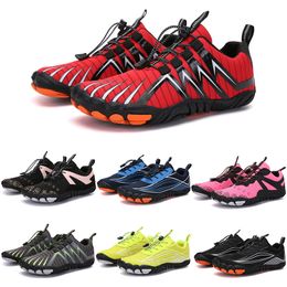2021 Four Seasons Five Fingers Sports shoes Mountaineering Net Extreme Simple Running, Cycling, Hiking, green pink black Rock Climbing 35-45 hundred and one