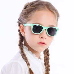 Kids Sunglasses Polarised Wholesale Silicone Sun Glasses Designer Round Frame Girls Eye Glasses Children's Shades Fashion Eyeglasses Eyewear 16 Colours BF7964