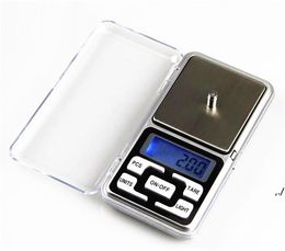 Digital Scales Digitals Jewelry Scale Gold Silver Coin Grain Gram Pocket Size Herb Mini Electronic backlight 100g 200g 500g RRA9922