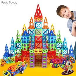 Vavis Tovey Standard DIY Magnet Pulling Magnetic Building Blocks Assembled Toys Children Gift Q0723