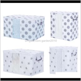 Nonwoven Organiser Box For Clothes Bedding Quilt Blanket Storage Bags Creativity Dotsstar Pattern Baskets Uvxdh Hgf6Y