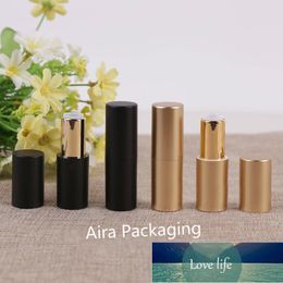 12.1mm Magnetic Lip Balm Tube Black/Gold Lipstick Bottle Cosmetic Lip Rouge Container 30pcs/lot Factory price expert design Quality Latest Style Original Status