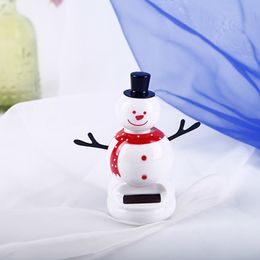 Santa snowman solar energy swing desktop ornaments Christmas gifts children's toys