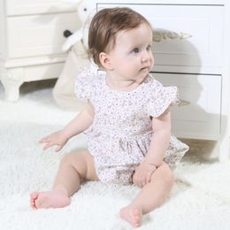 Baby Girls Romper Summer Infant Unisex Sleeveless Girl Jumpsuit Boy Cotton Linen Soft Clothes Outfits 0355