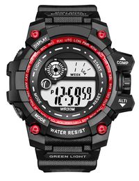 timer kids UK - Wholesale Price Digital Sport Watch Man Waterproof Outdoor Running With Stopwatch  Alarm  Timer For Boy Kid P2029 Wristwatches