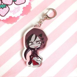 Anime Angels of Death acrylic key chain zach transparent key pendant G1019