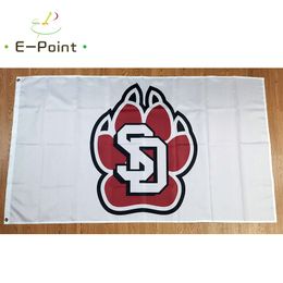NCAA South Dakota Coyotes Flag 3*5ft (90cm*150cm) Polyester flags Banner decoration flying home & garden flagg Festive gifts