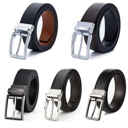 Belts Casual Dress Belt Shirt Body Jewelry Wide Double-Sided Business Suits Men's Pin Buckle Leather