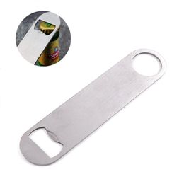 Stainless Steel Bottle Opener Flat Beer Bottle Bar Blade Opener Tool Beer Openers multi-function Openers Kitchen Tools free