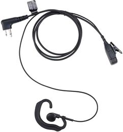 Two Way Radio Earpiece Headset Compatible with Motorola Walkie Talkies cp185 cp200 cls1110 rdm2070dPU MaterialBlack