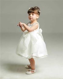 Retail girls Beading Collar wedding dress princess children 3-8Y E8022 210610