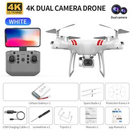 Mini Drone KY101 Dual 4K HD Camera 2.4G Signal WiFi RC Quadcopter Gesture Photos Trajectory Flight Speed Adjustment