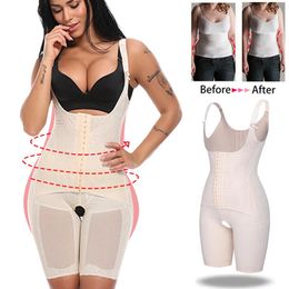 Women's Shapers 2021 Full Body Shaper Invisible BuLifter Corset Push Up Recovery Shapewear Modeling Belt Women Tummy Control Underwear