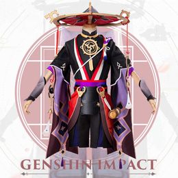 Customise Genshin Impact Fatui Scaramucci Skirmish Cosplay Costume Woman Man Costume San Bing Full Set Clothes Y0903