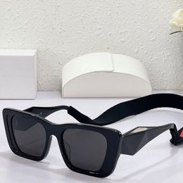Mens Womens Sunglasses SPS08WF Fashion Classic Shopping Luxury Glasses Designer Black Frame Travel Outdoor Driving UV Protection Belt Strap