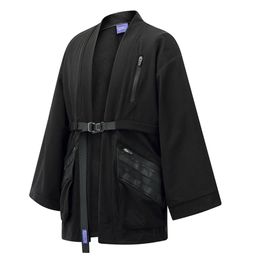 Kimono funzionale Kimono-giacca molle techwear noragi stile giapponese harajuku ninjawear ww J07 210811