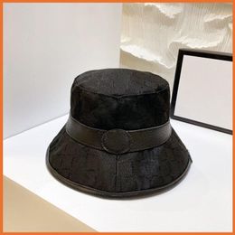 2022 Designer Letter Bucket Hat For Mens Womens Foldable Caps Black Fisherman Beach Sun Visor wide brim hats Folding ladies Bowler Cap