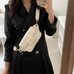 Designer white waist belt bag for women luxury fanny pack money purses crossbody chest bag ladies fashion bum bag wallet236S