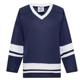 Man blank ice hockey jerseys Uniforms wholesale practice hockey shirts Good Quality 011