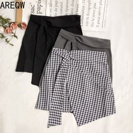 Summer Fashion Joker High Waist Slim Anti-exposure Bag Hip Irregular A Skirt Women 210507