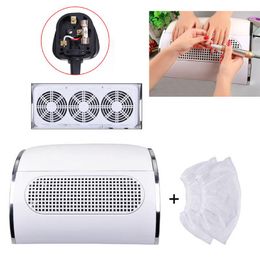 fan tip nails UK - 10pcs Non-woven Nail Art Tips Dust Bag Manicure Gel Collector Polish Vacuum Cleaner Replacement Bags For 3 Fans Suction Kits