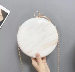 2022 HBP Golden Diamond Evening Chic Pearl Round Shoulder Bags for Women 2020 New Handbags Wedding Party Clutch Purse AA005
