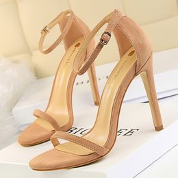 2021 High Heels Sandals Women Summer Shoes Sexy Ladies Heeled Shoes Woman Party Shoes Brand Women Sandals Black Red A3217