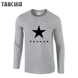 TARCHIA Mens T Shirt Slim Fit Crew Neck T-Shirt Men Geometric Printed Long Sleeve Shirt Casual Tshirt Tee Tops Tees Shirt 210409