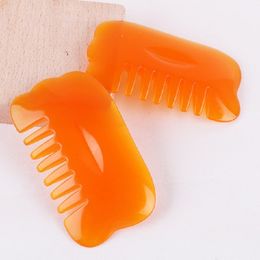 New Relaxing head massage Resin comb Back scraping board beeswax Scraping combs beauty tool super quality Smooth skin friendly 50PCS A LOT