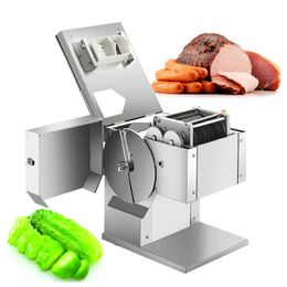 Electric Automatic Fresh Meat Cutting Machine Commercial Vegetable Meat Slicer Shredding Dicier For Sale