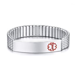 Stainless Steel Retractable Logo Bracelets Bangles For Lovers Curved Plate Can Open Bracelet Couples Jewellery Gifts Bangle