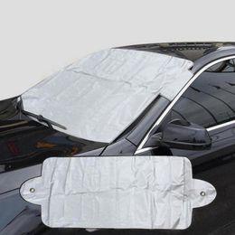 windshields for cars UK - Car Sunshade Snow Ice Protection Cover For Windshield Universal Winter Frost Freezing Protector Magnet Mount Auto Body Exterior