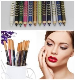 makeup pens NZ - SET 12 Colors Cosmetics Makeup Pen Waterproof Eyeshadow Eye Liner Lip Eyeliner Pencil PCS