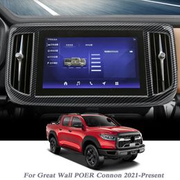 Car Styling For Great Wall POER Connon 2021-Present Internal Navigation Frame Decoration Sequin Sticker Interior Auto Accessories