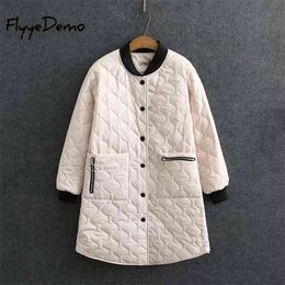 Warm Winter Long Coats For Woman Plus Size Full Sleeve Fashion Korean Style Casual Parka Women Jackets 4XL 210913