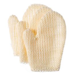 Natural Sisal Bath Spa Shower Scrubber Sponge Fibre Glove Mitt Soften Smooth Renew Skin Anti-aging Eco-Friendly dd884