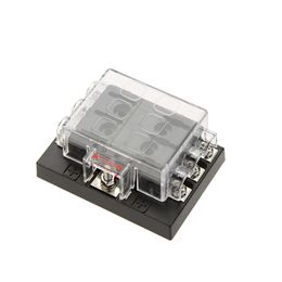 wholesale blade fuses UK - 2021 NEW 6 Way Circuit 32V DC Blade Fuse Box Block Holder for Auto Car Boat