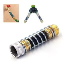 Watering Equipments Flexible Garden Hose Connector Extension Adapter Kink Protector With Coil Spring Quick Connect/Flexible Brass Tap Adapto